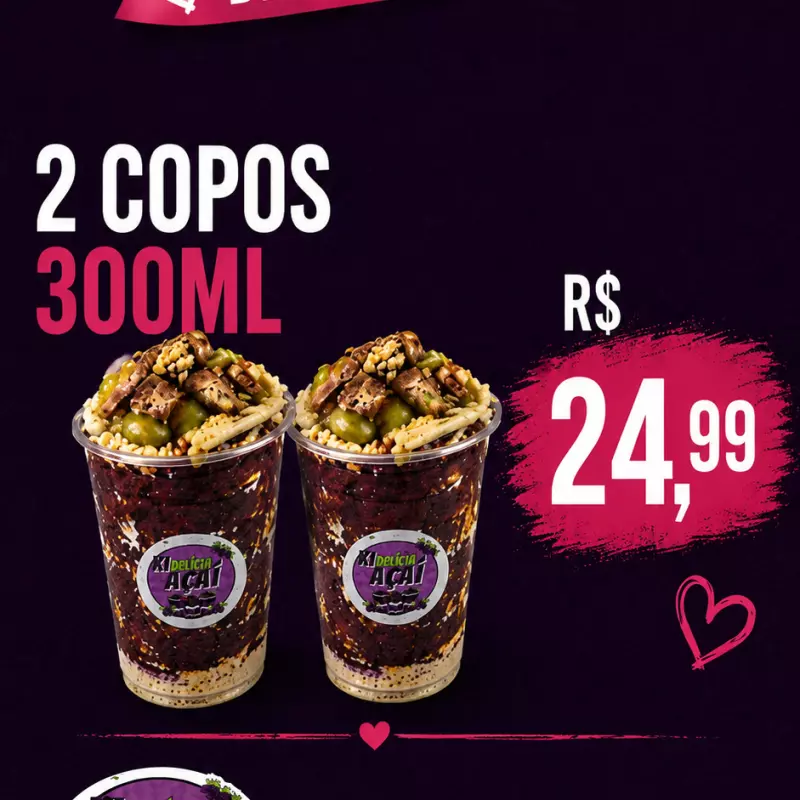 2 Copos 300ml