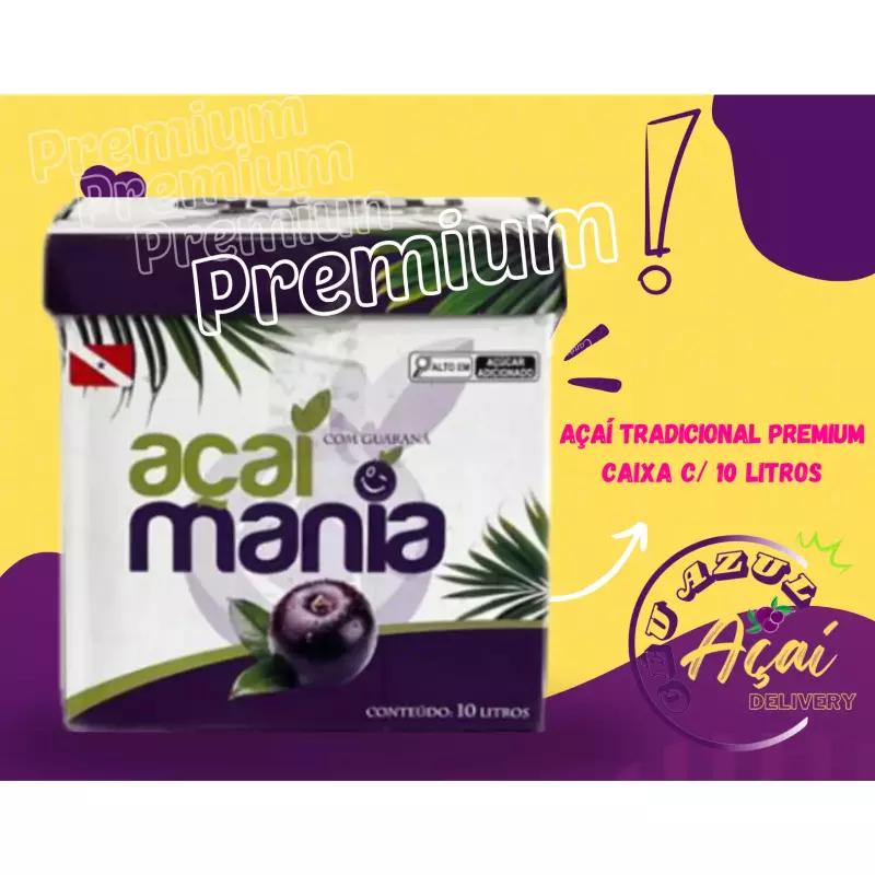 Açaí Premium - Caixa c/ 10 litros