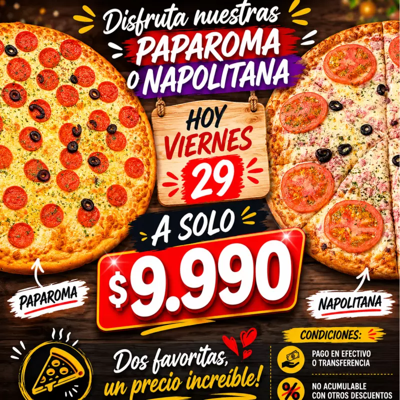 PROMO PAPAROMA O NAPOLITANA