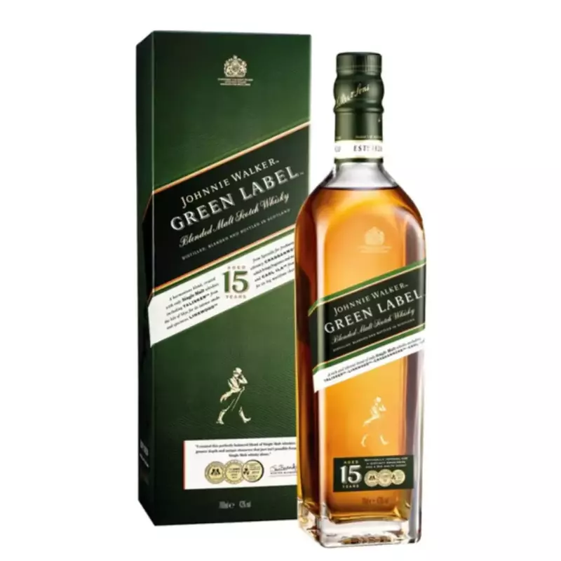 J. WALKER GREEN LABEL 750 ML