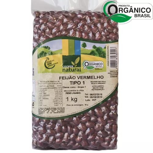 Feijão Vermelho Orgânico 1kg