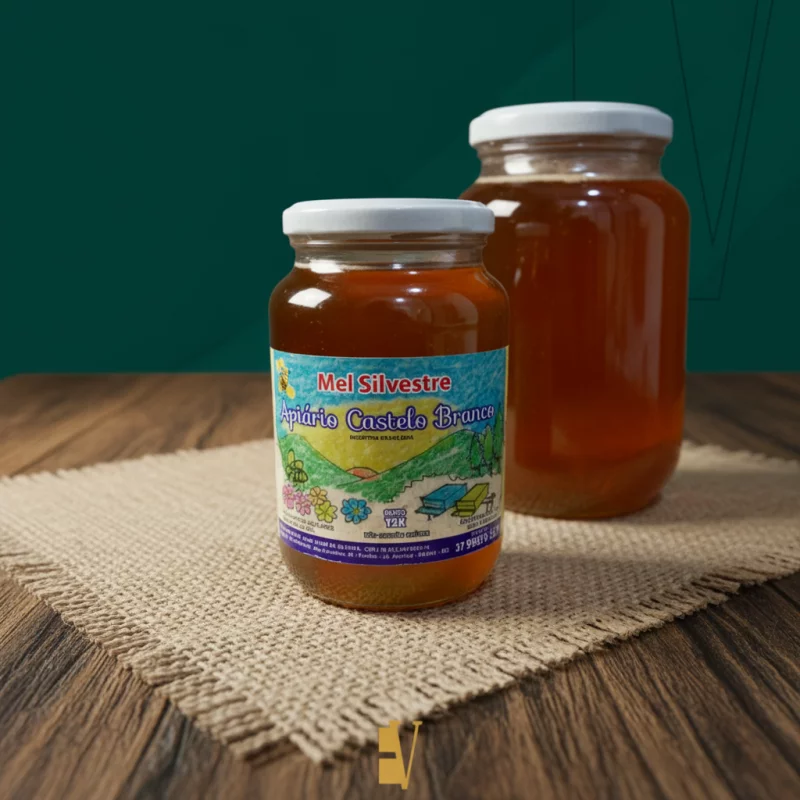 Mel Vidro c/Favo Castelo Branco 800g