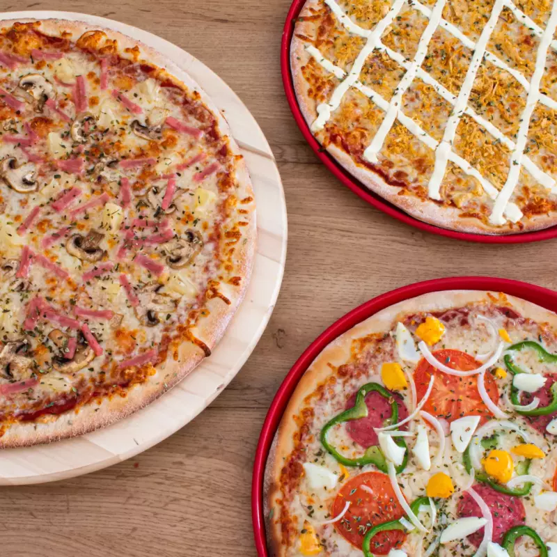 3x1 É MAGNÍFICO: 3 PIZZAS FAMILIARES