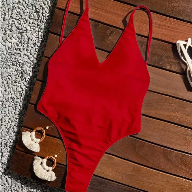 Enterizo Rojo Semi hilo