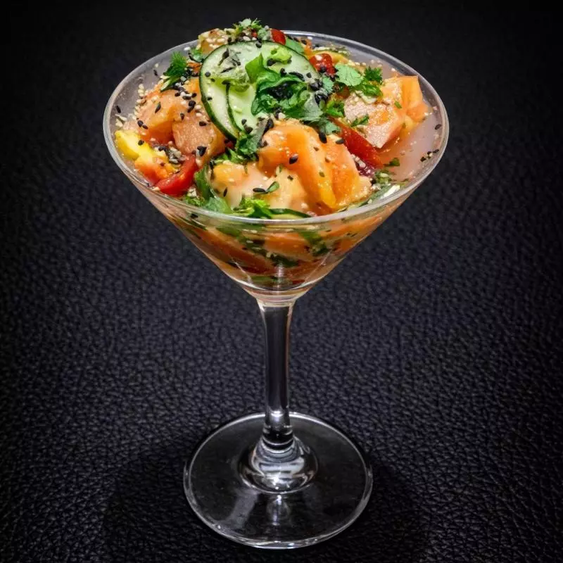 Ceviche de salmão