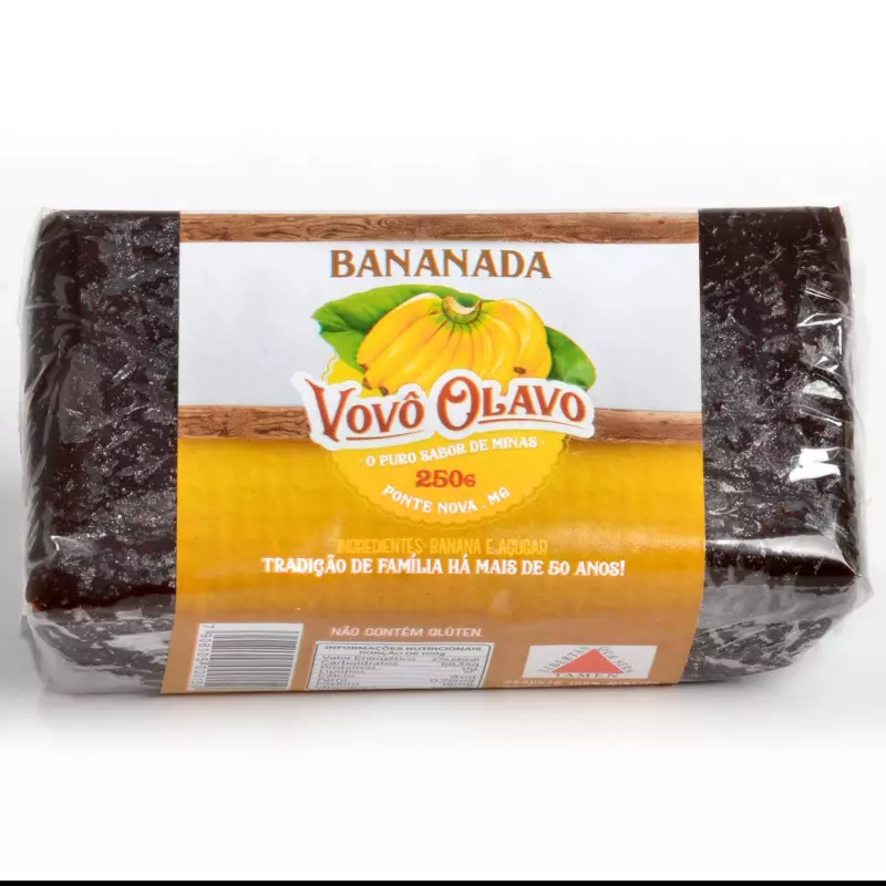 Bananada em Barra 250g