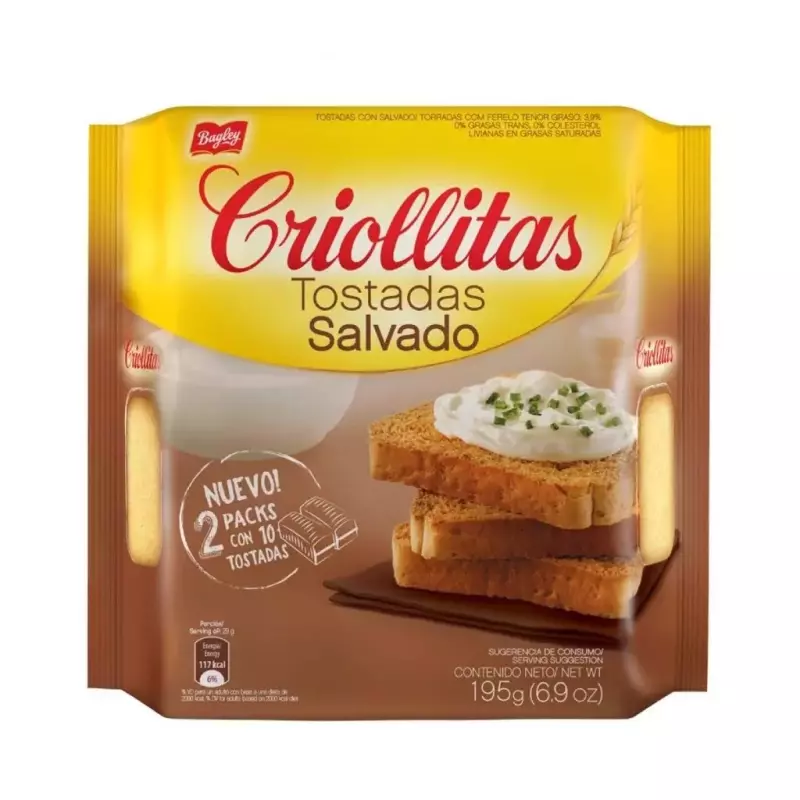 TOSTADA CRIOLLITA SALVADO