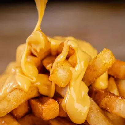 Batata Crinkle com Cheddar