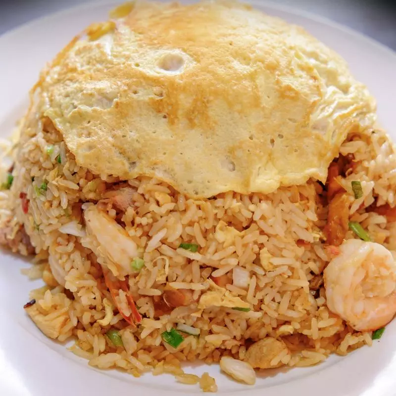 Arroz Chaufa con Langostinos