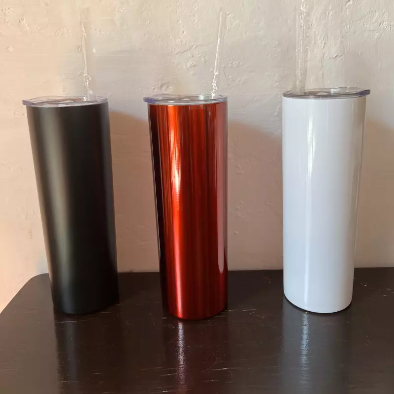 Termo metálico con popote 550 ml
