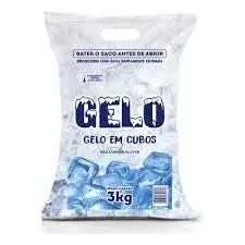 Gelo em cubo 3kg