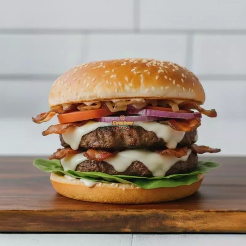 Hamburguesa Doble Carne Sencilla