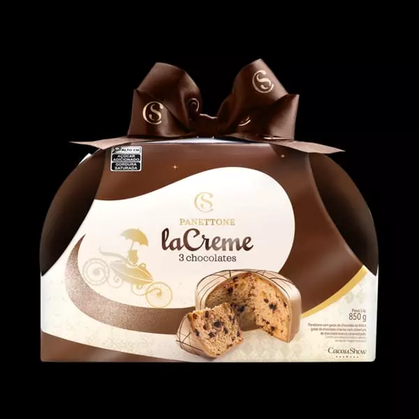 Panettone laCreme 3 Chocolate 850g