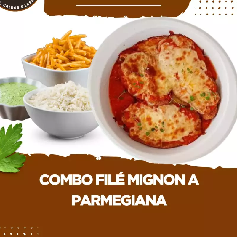 FILÉ MGNON A PARMEGIANA
