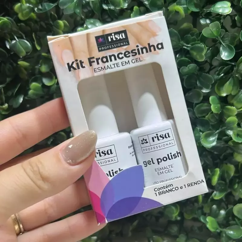 Kit Francesinha Risa Branco E Renda