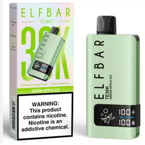 ELFBAR TE30K GREEN APPLE ICE