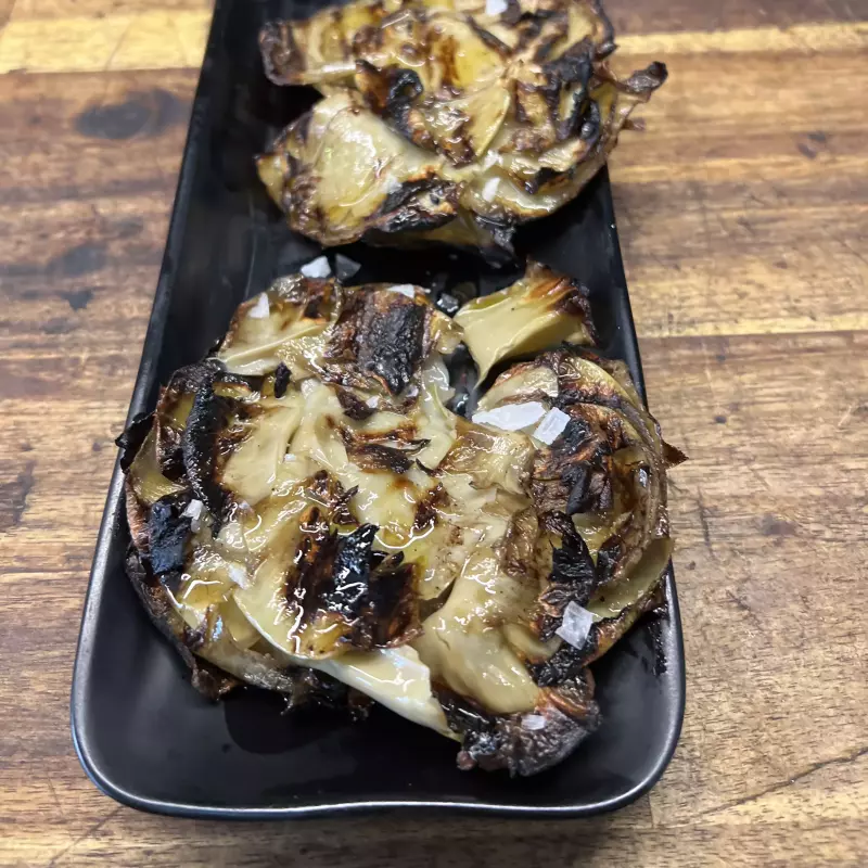Corazon de alcachofa a la brasa