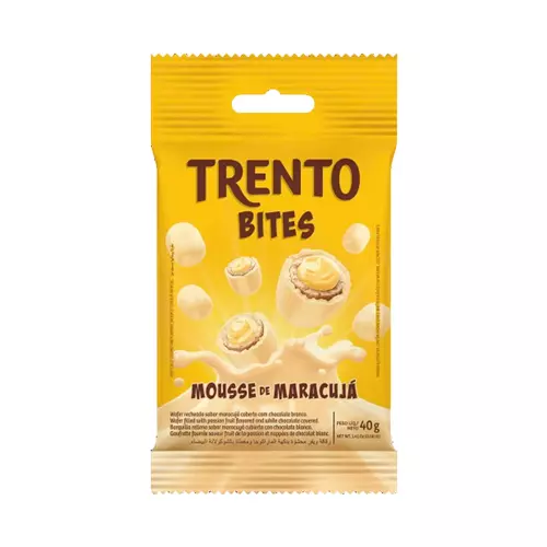 Trento Bites Mousse de Maracujá 40G