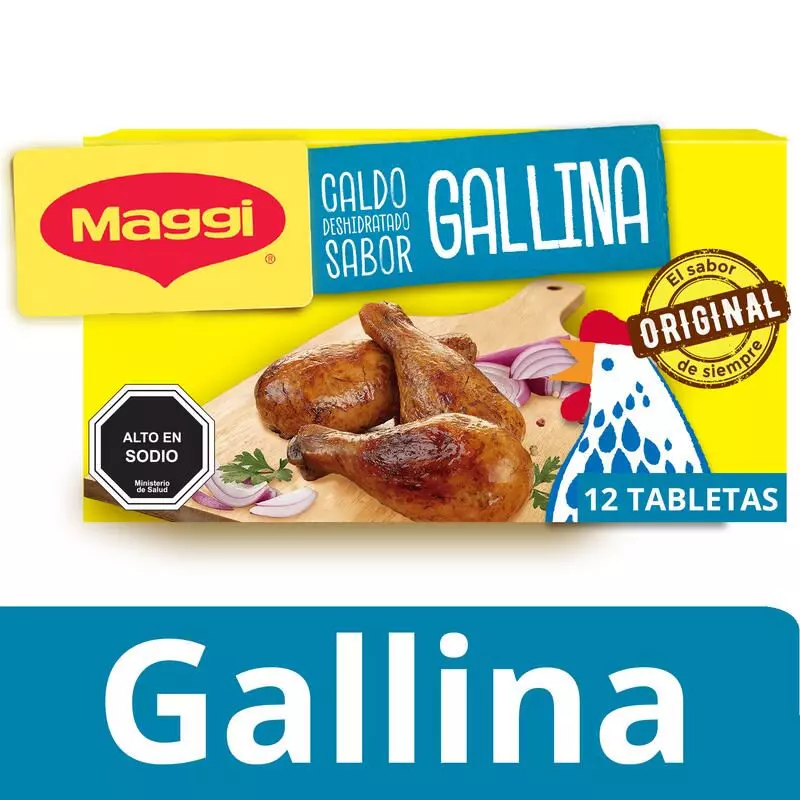 Caluga Maggi gallina 12 unidades
