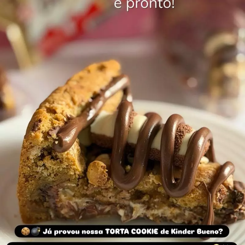Torta Cookies Kinder Bueno