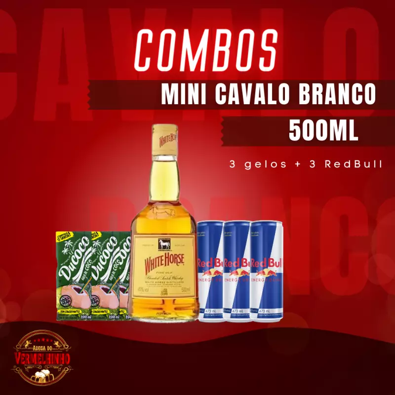 Combo Mini Cavalo Branco