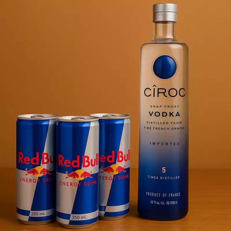 Cîroc trad + 4 energéticos red bull