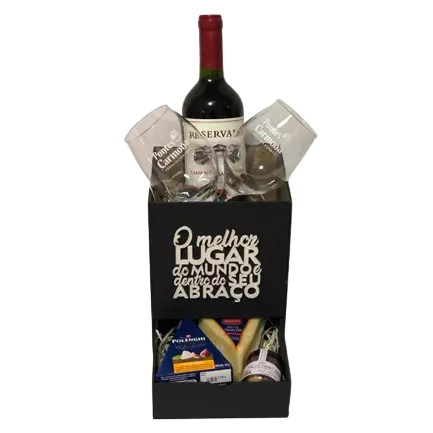 Kit Vinho Carmenere e Queijos