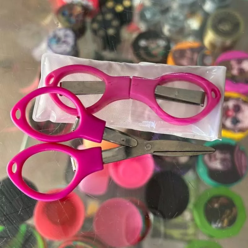 TESOURA DOBRAVEL ROSA