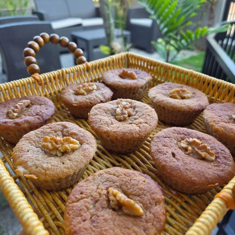 Muffin de nozes - unidade