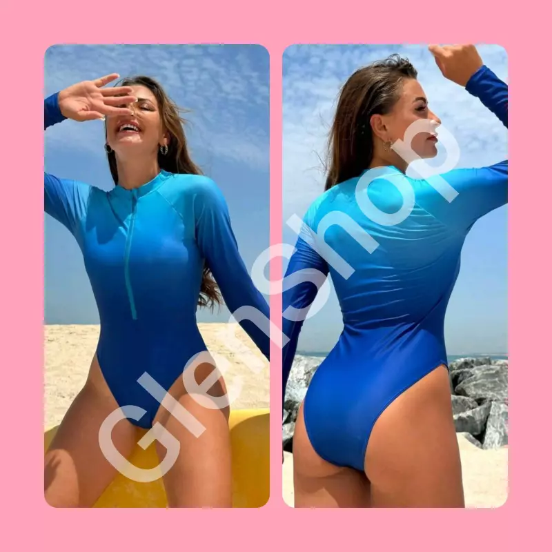 Bañador mangas largas azul marino