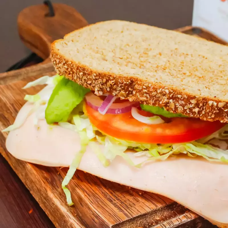 Sandwich de pechuga de pavo