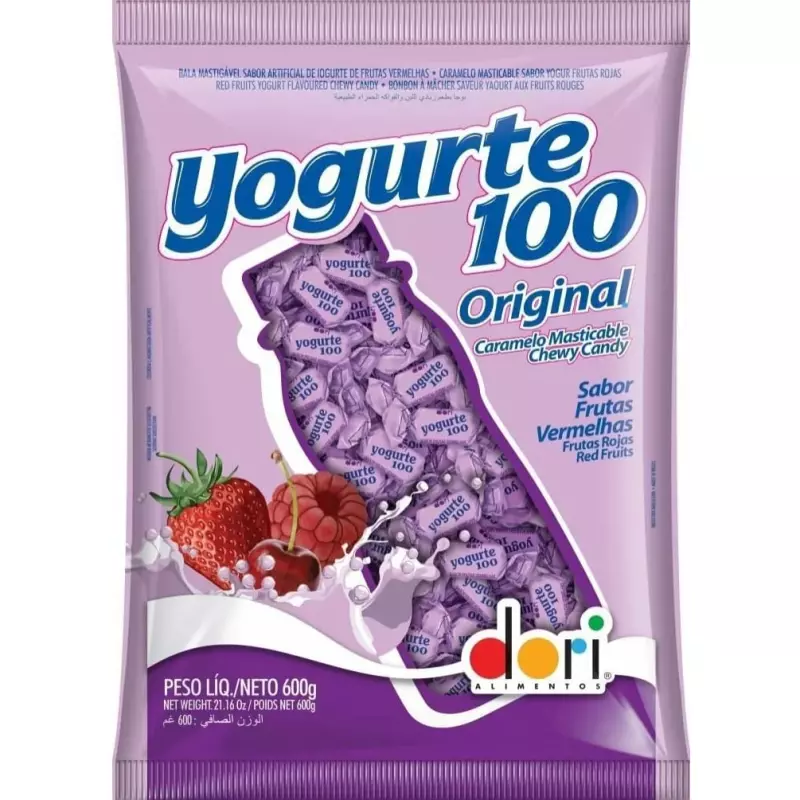 BALA YOGURTE FRUTAS VERMELHAS 600GR