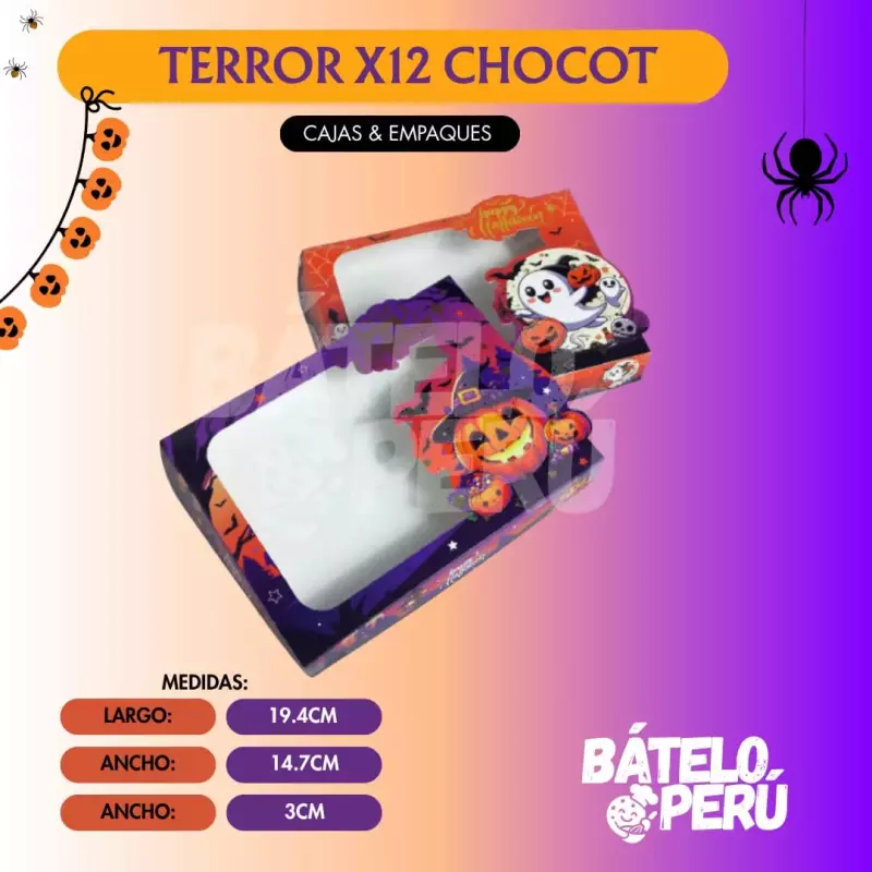 CAJA TERROR X12 CHOC HALLOWEEN