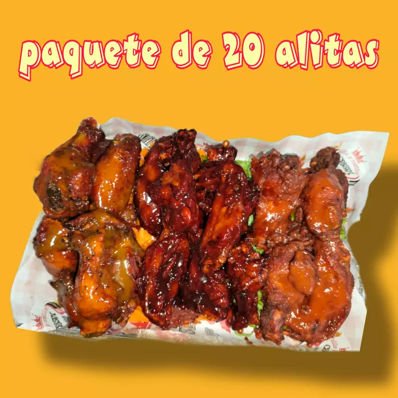 PAQUETE DE 20 ALITAS
