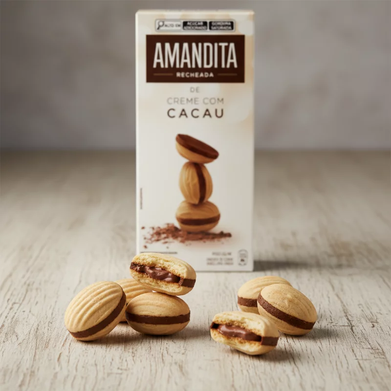 AMANDITA RECHEADA COM CREME DE CACAU