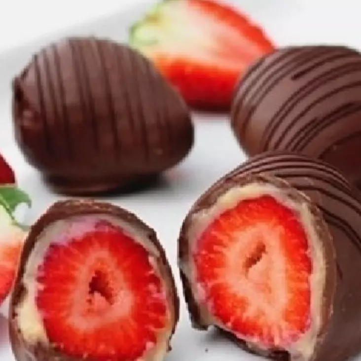 Bombom surpresa morango