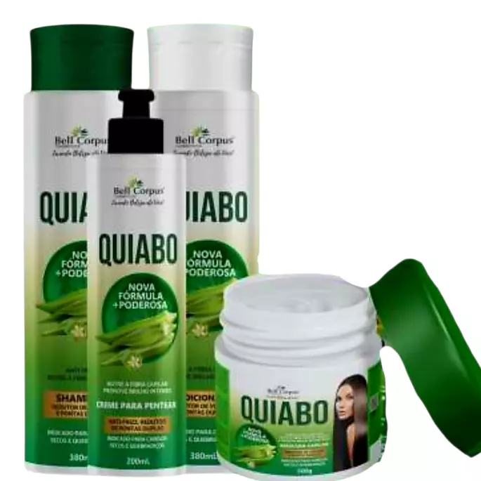 Kit Capilar Quiabo 4x1
