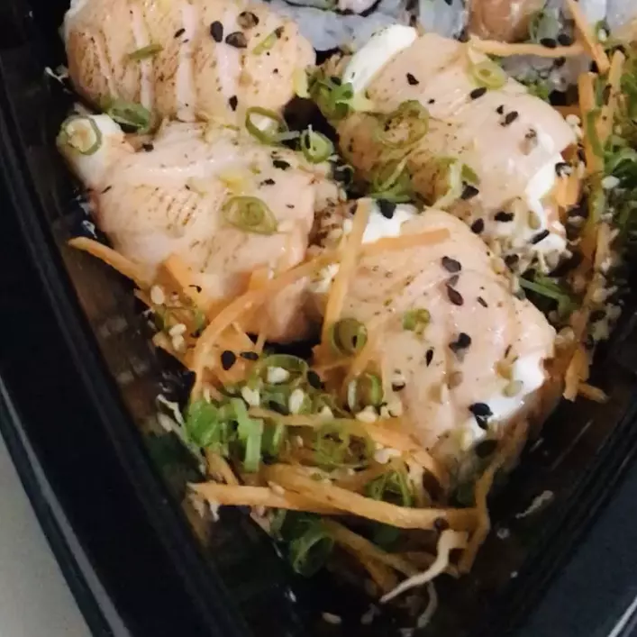 Jó de salmão e camarão sem arroz