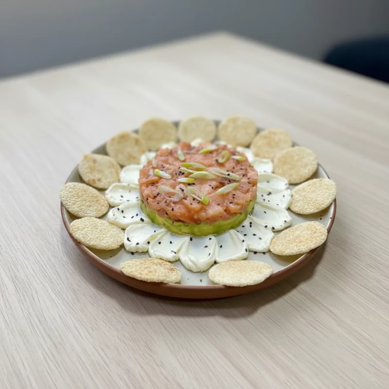Tartar de salmón