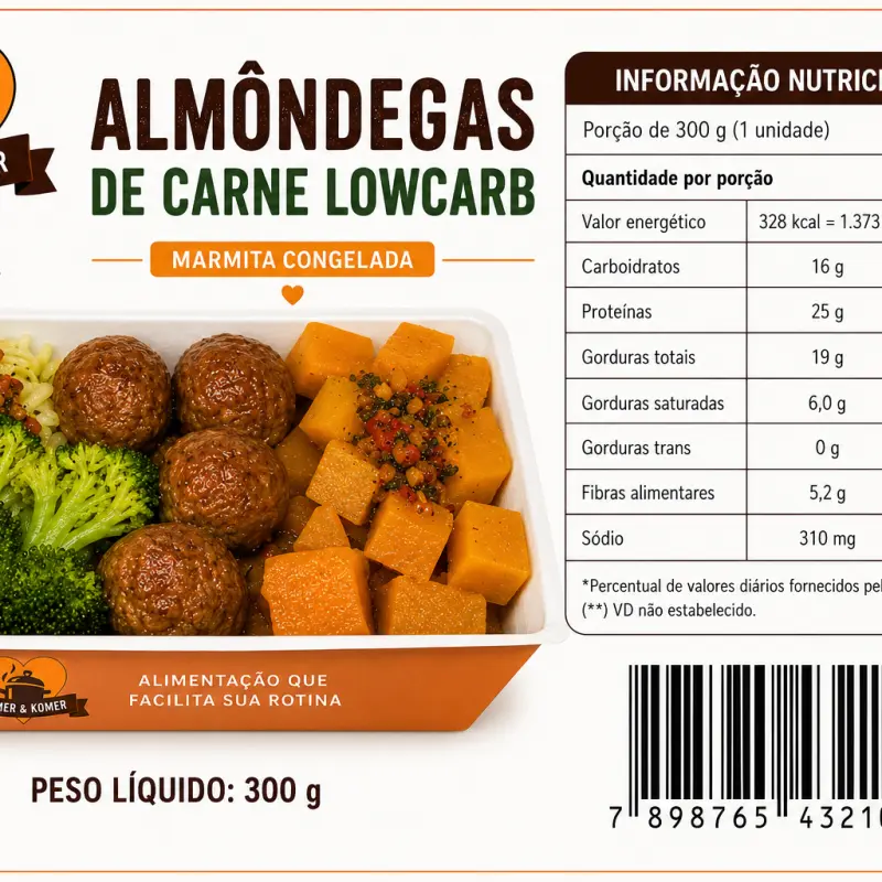 08L: Almôndegas de carne lowcarb