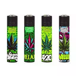 Isqueiro Clipper Graff Weed