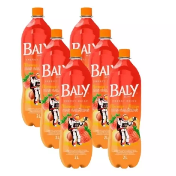 Baly morango e pêssego 2 litros