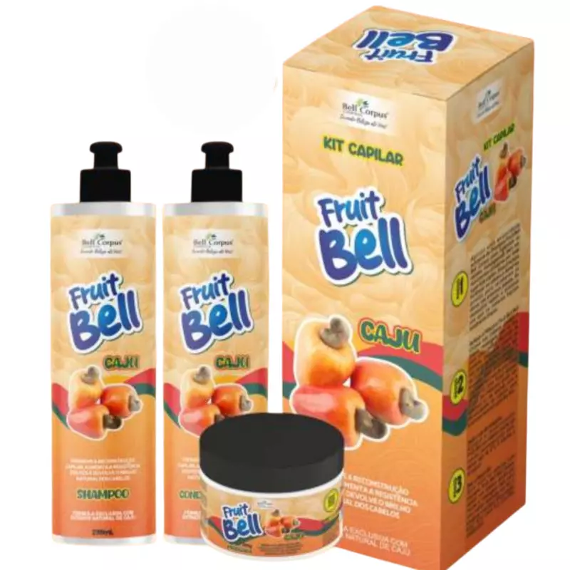 KIT CAPILAR FRUIT BELL CAJU 3X1