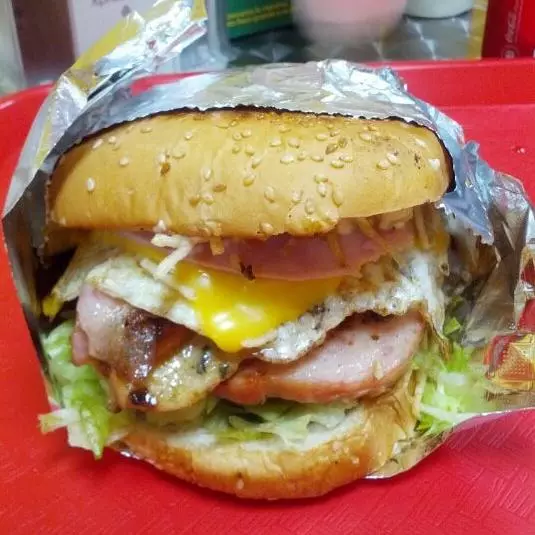 Hamburguesa de chuleta ahumada