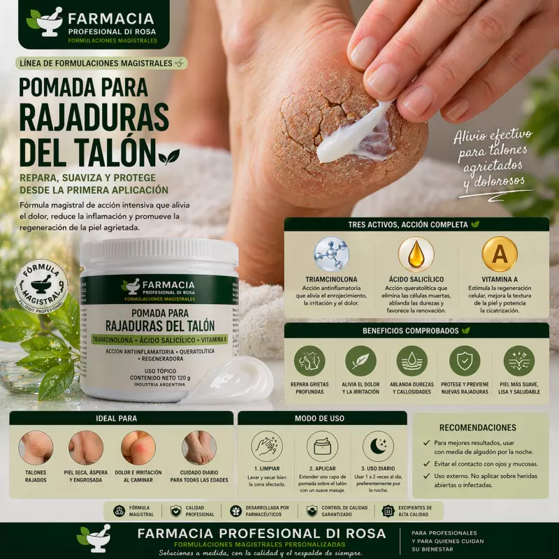 Pomada rajadura de talones x 30g