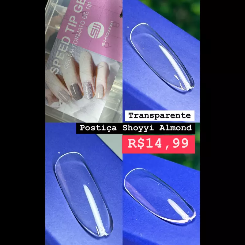 Postiça Shoyyi Transp.Almond COD:13