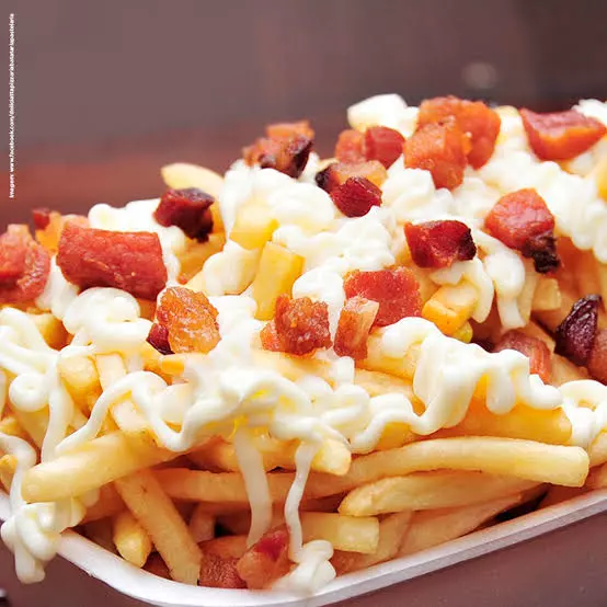 Batata Frita c/ Catupiry e Bacon