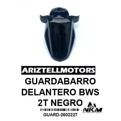 GUARDABARRO DELANTERO BWS 2T NEGRO