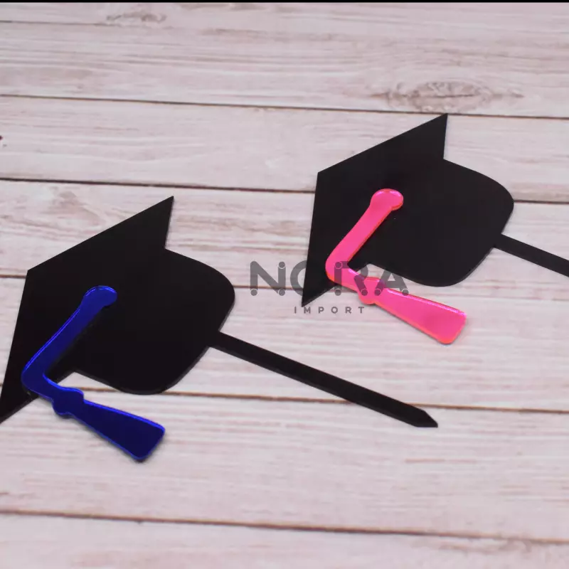 Cake topper doble (3D) graduación