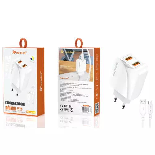 CARREGADOR PEINING V8 PEI-209 V8